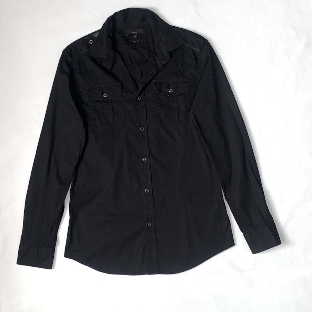 DIESEL SLIM FITTED LONG SLEEVE SHIRT SIZE S